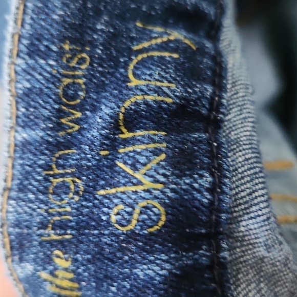 7 For All Man Kind  Blue Distressed Jeans - Picture 8 of 8